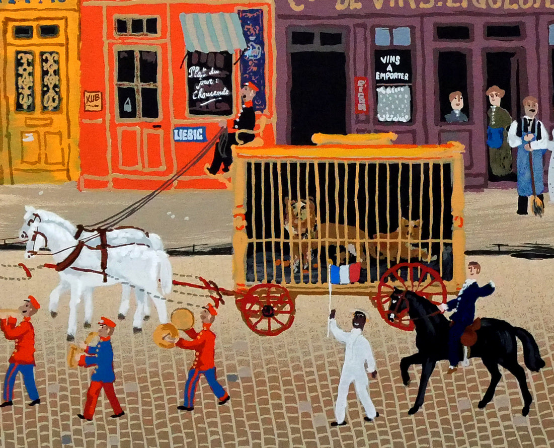 ミッシェル ドラクロワ（Michel DELACROIX）「サーカスの行進」シルク