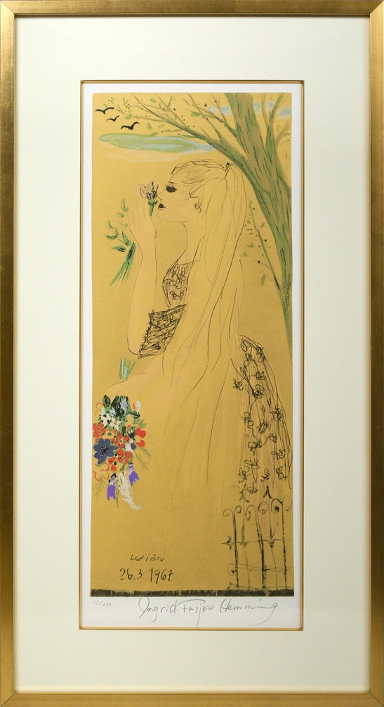 2004.フジ子.ヘミング希少絵画 シルクスクリーン シルクスクリーンの