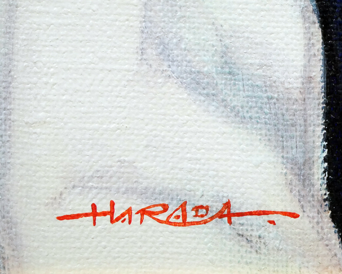 原田優「早春」油絵・F4号 絵画買取・販売の小竹美術