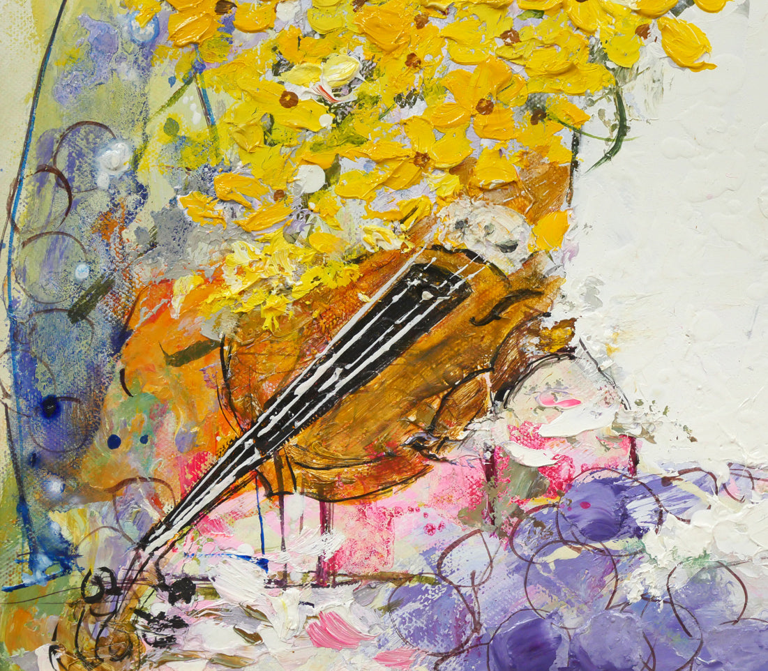 油絵 菅家令子 絵 絵画インテリア 額付(白) uF6-063104 静物 花瓶 油絵