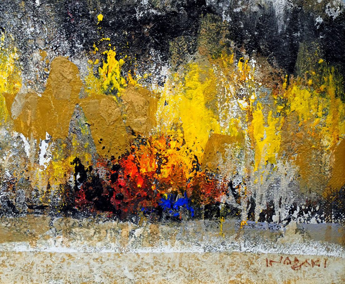 稲垣昌紀「初冬の羊蹄山」油絵・F8号 絵画買取・販売の小竹美術