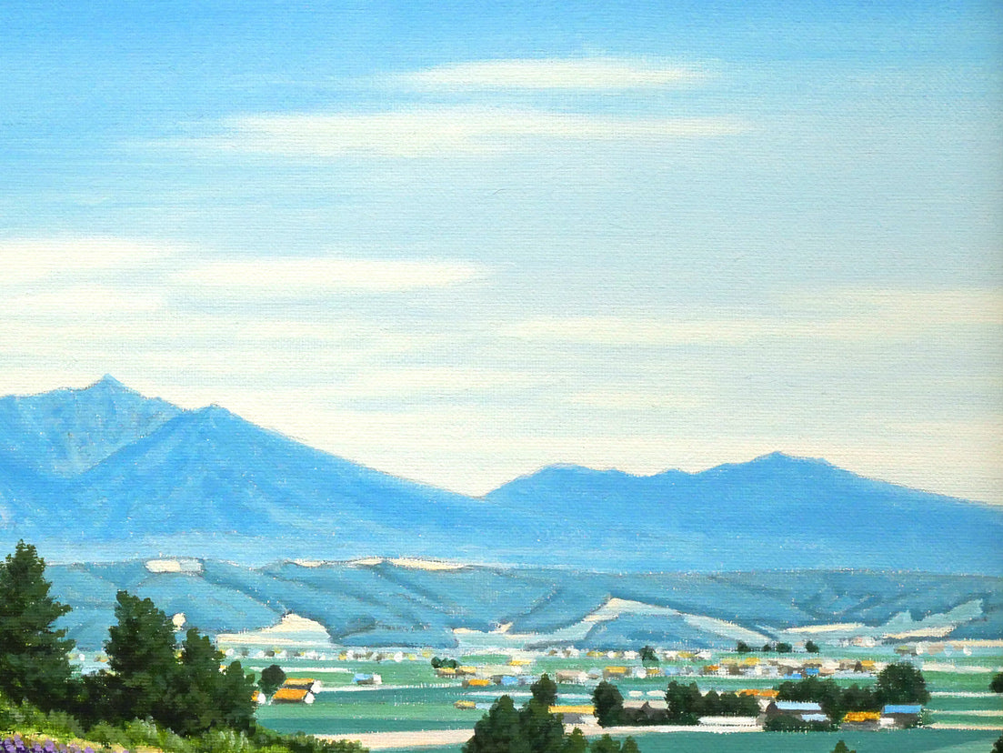 ☆伊藤正一☆「春の斜里岳」アクリル画 F4号 未使用！ ☆伊藤正一