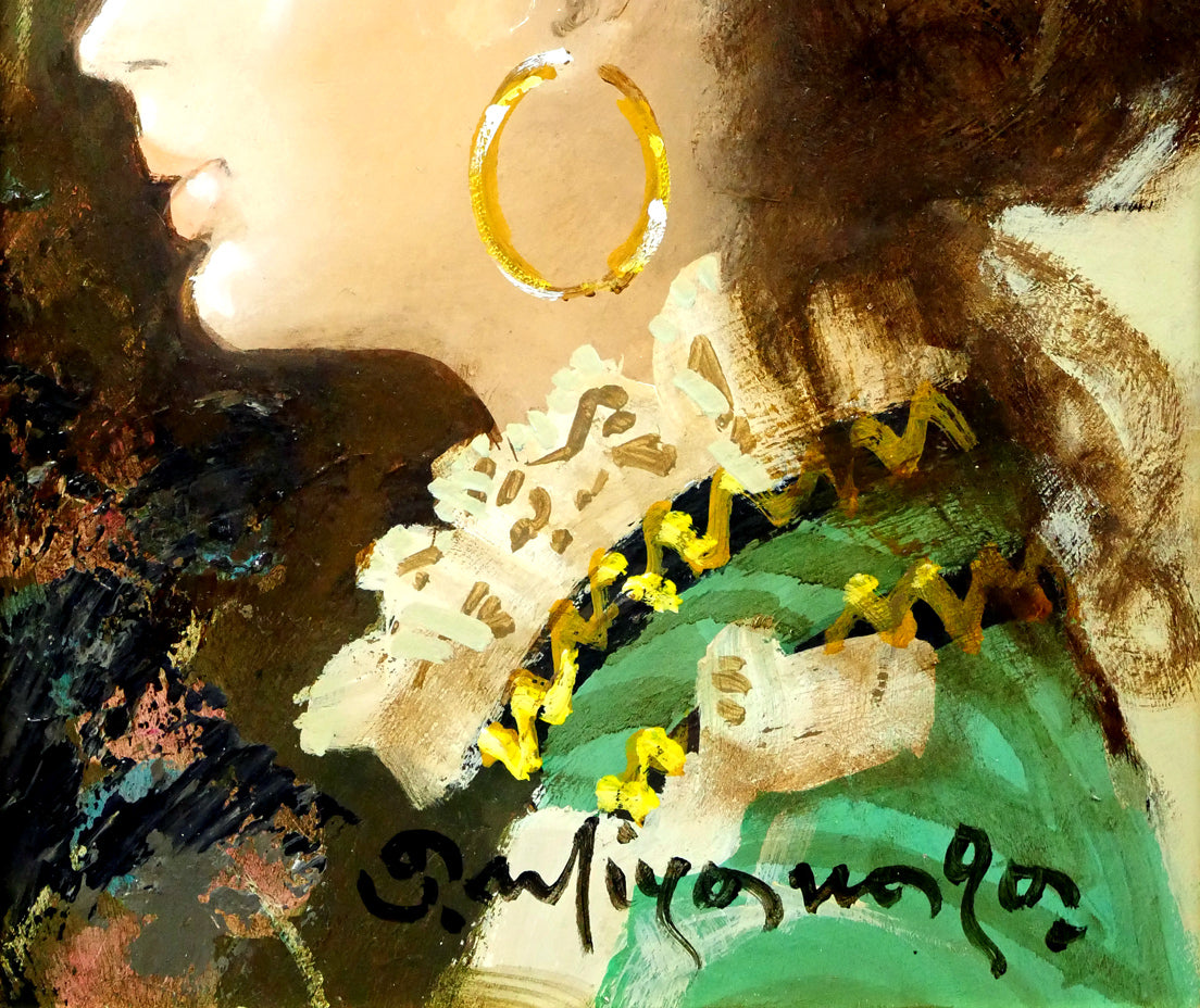 宮永岳彦「燗」油絵・SM 絵画買取・販売の小竹美術