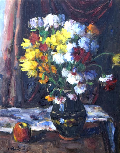 花瓶とリンゴの油彩画 花瓶とリンゴの油彩画 花瓶とリンゴの油彩画