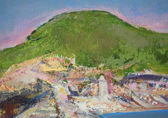 港の風景 油彩画 6f [脇田 洋](オン フルール)特価 ¥20000~!! 港の風景