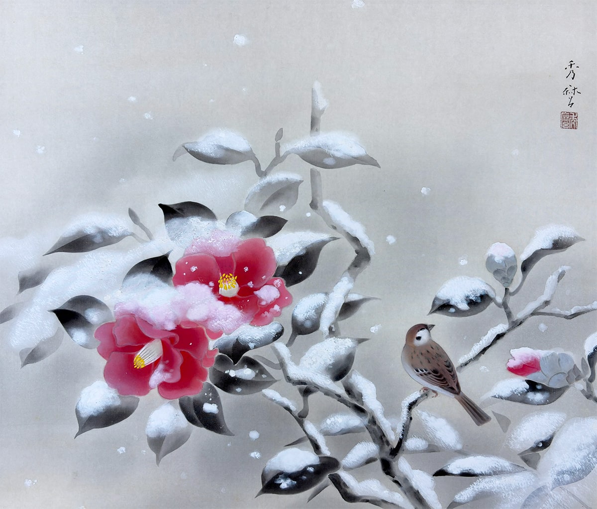 寒椿｜新・古美術 高美堂（こうびどう）｜掛軸販売・通販・買取｜骨董