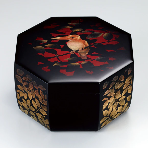 沈金箱「緋の鳥」(上野 明弘)｜ギャラリージャパン