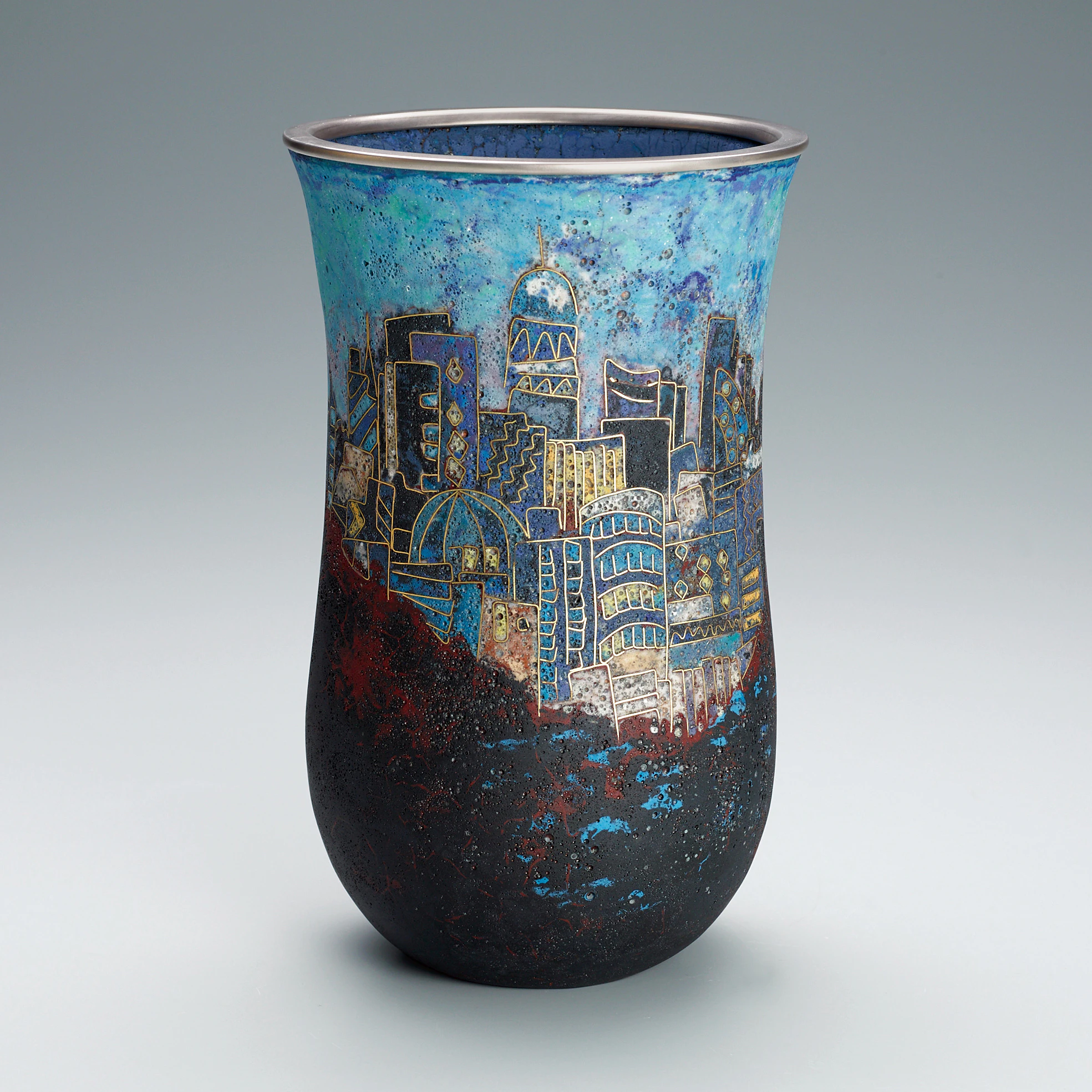 泥七宝壺「晨」(伊藤 明子)｜ギャラリージャパン