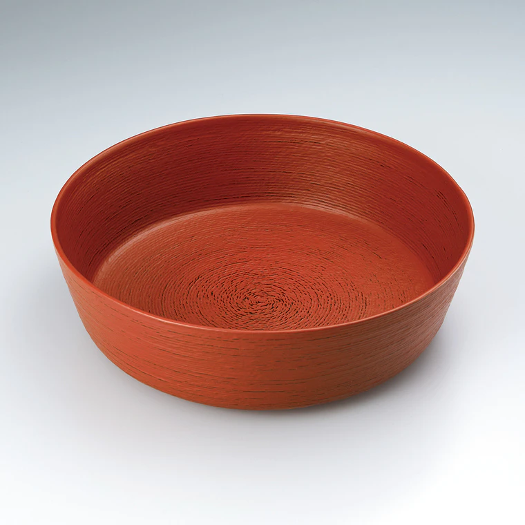 中川清司 人間国宝、重要無形文化財保持者 木製香合 茶道 木工芸 波状