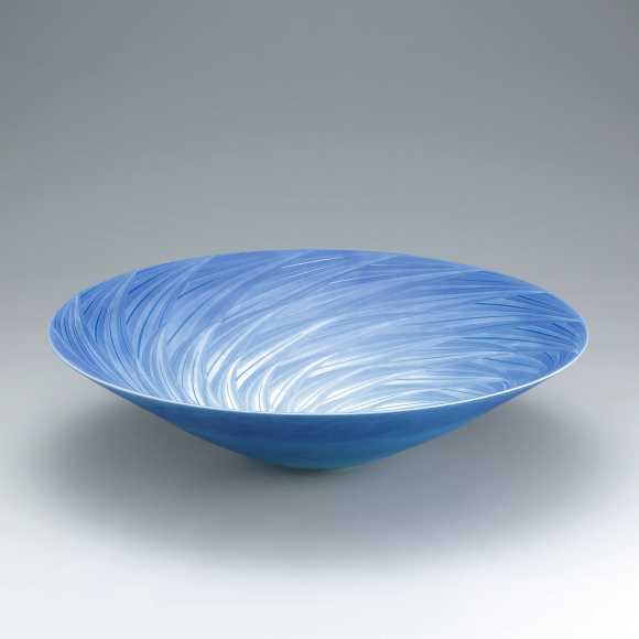 彩刻青磁壺「森閑」(石橋 裕史)｜ギャラリージャパン