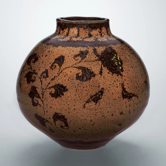 鉄釉馬文大壺(原 清)｜ギャラリージャパン