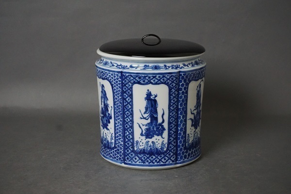 真葛香山作 青磁釉 菊花形供蓋付 真葛香山作 青磁釉 菊花形供蓋付 真葛