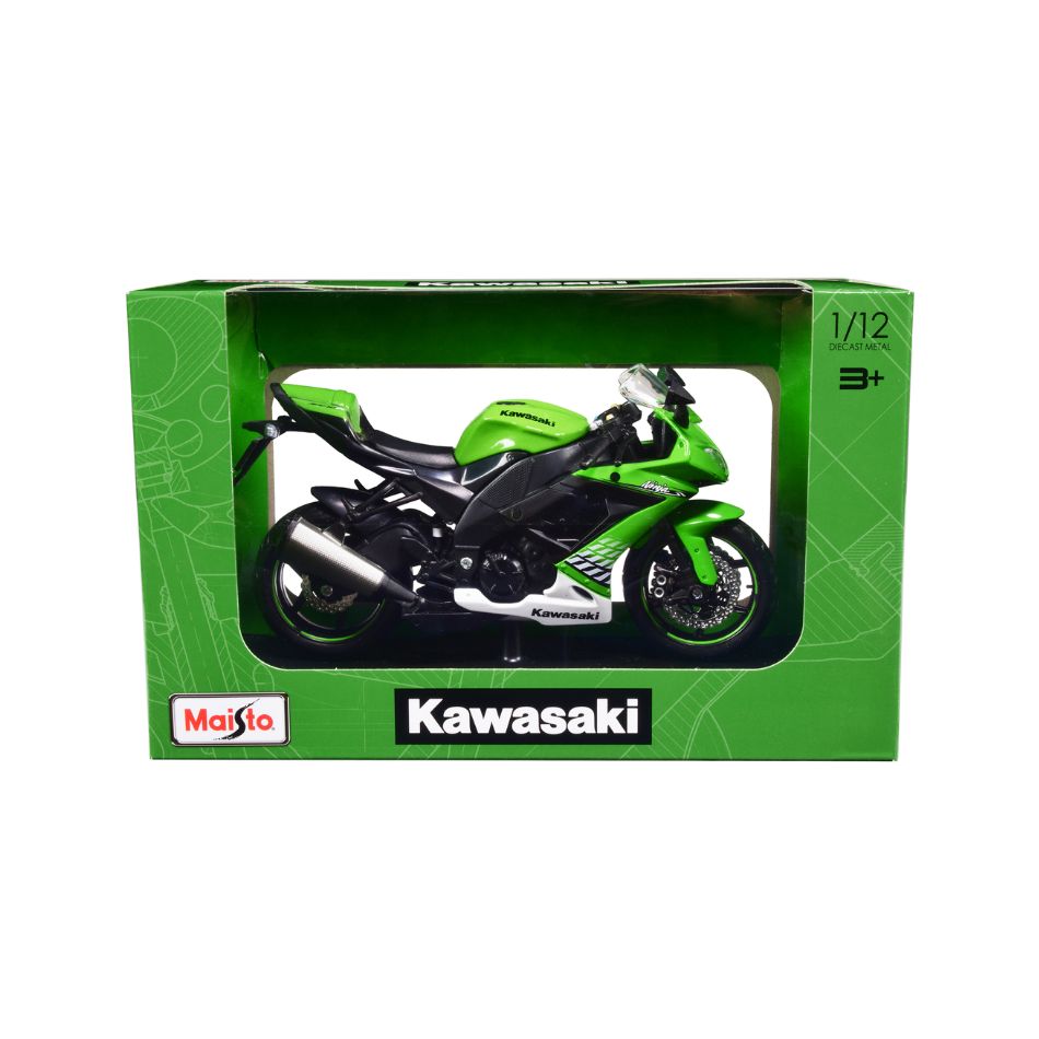 MAISTO 32709 1:12 MOTORCYCLE WITH STAND - KAWASAKI NINJA ZX-10R