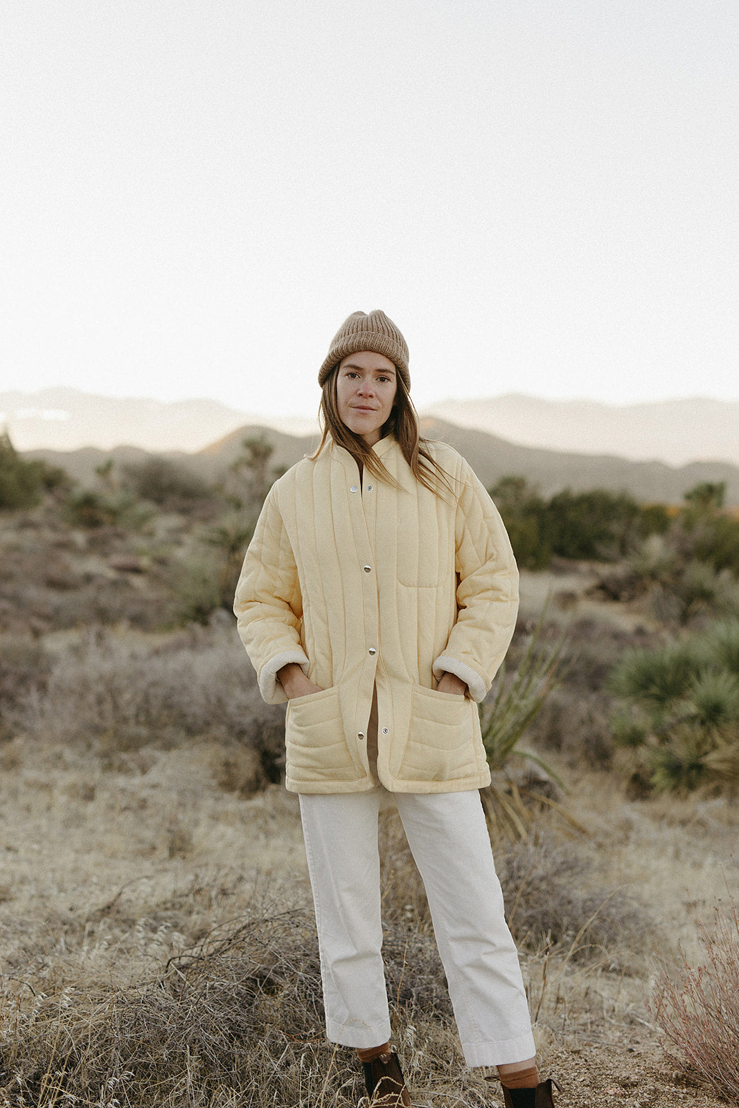 Sawyer Quilted Jacket Mellow Yellow - KORDAL STUDIO