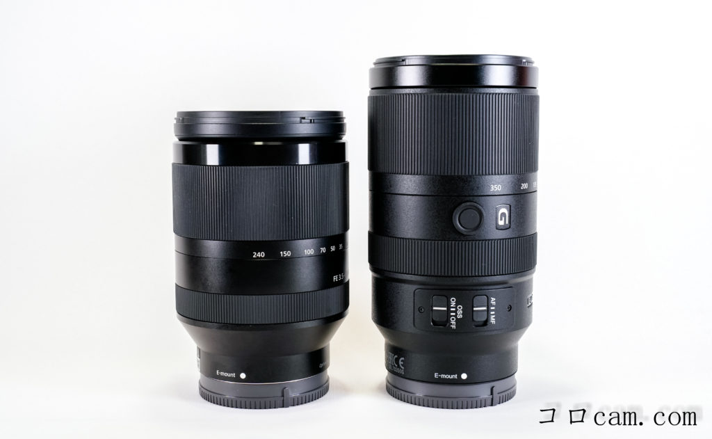 商品＆比較レビュー】SONY Eマウント 70-350mm SEL70350G vs SEL70300G