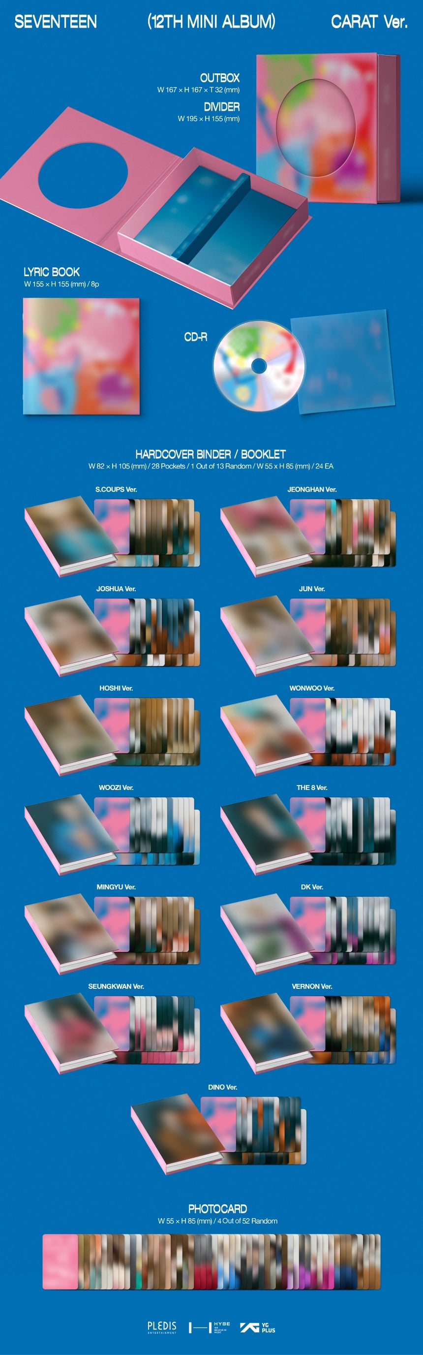 Seventeen - 12th Mini-Album 'SPILL THE FEELS' (CARAT Version