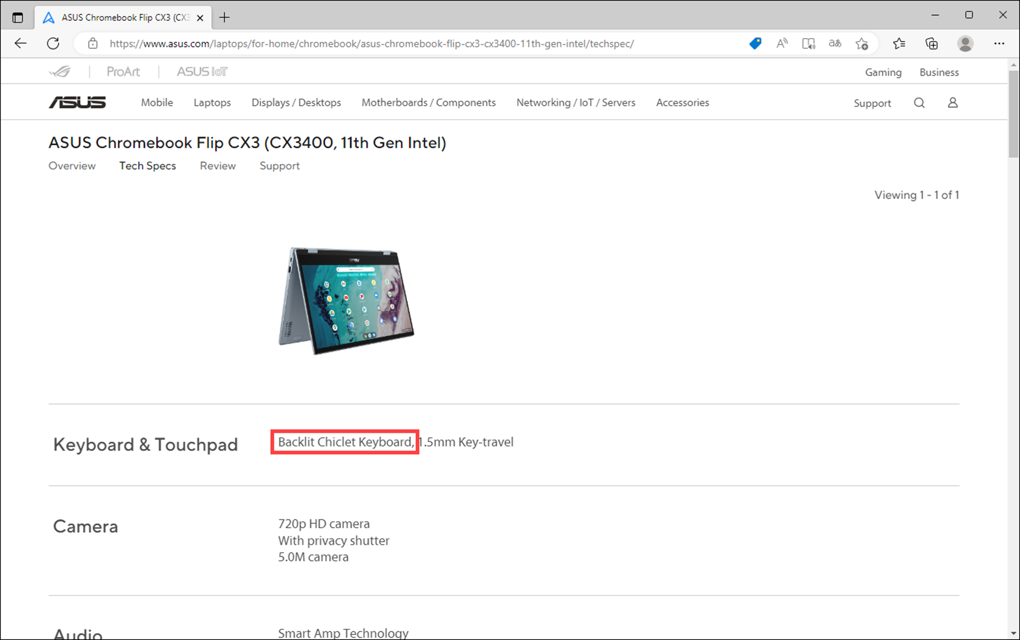 Chromebook] イルミネートキーボード搭載モデルでキーボードの