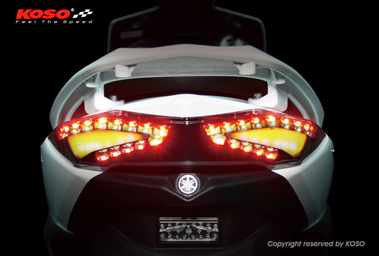 KOSO インフィニティLEDテール【オレンジ/レッド/スモーク】シグナスX3