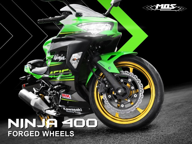 MOS 鍛造アルミホイール前後セット【NINJA400/Z400/NINJA250/Z250】KN
