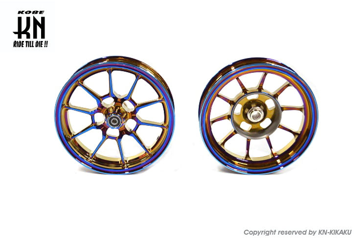 鍛造アルミホイール前後セット【アドレスV125/G(K5-K9)】チタンカラー