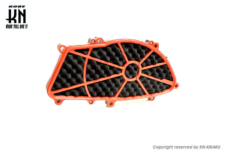 大容量エアクリーナーBOX【シグナスX4型/5型/BWS125/BWSX/BWSR】レッド