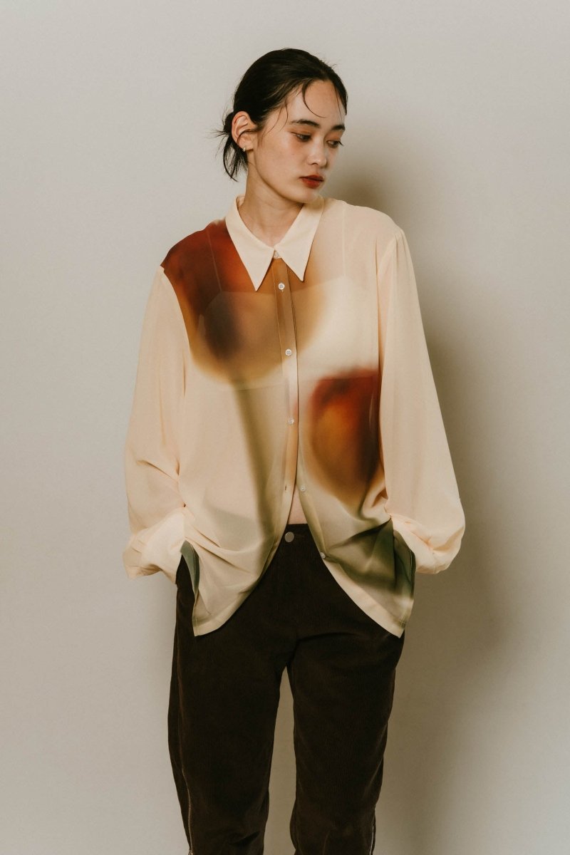 flower print sheer shirt(unisex)/3color | KNUTH MARF
