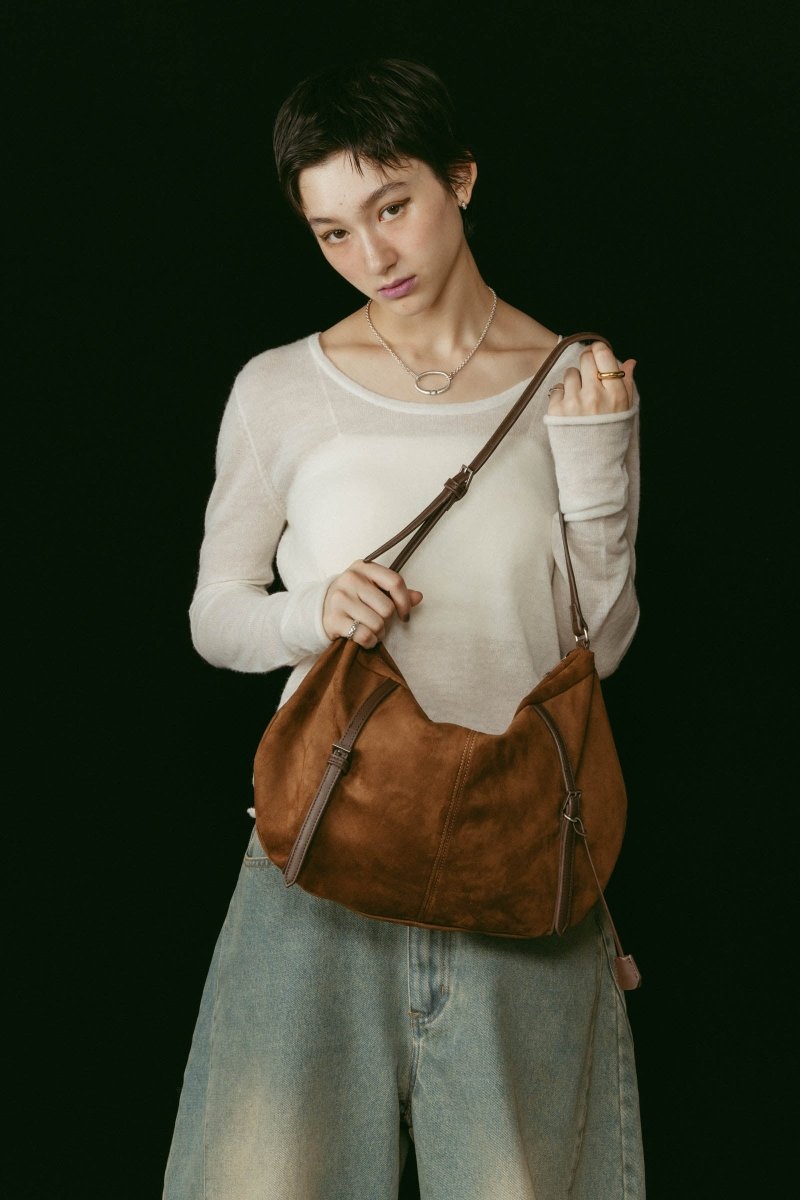 suede moon bag/2color | KNUTH MARF