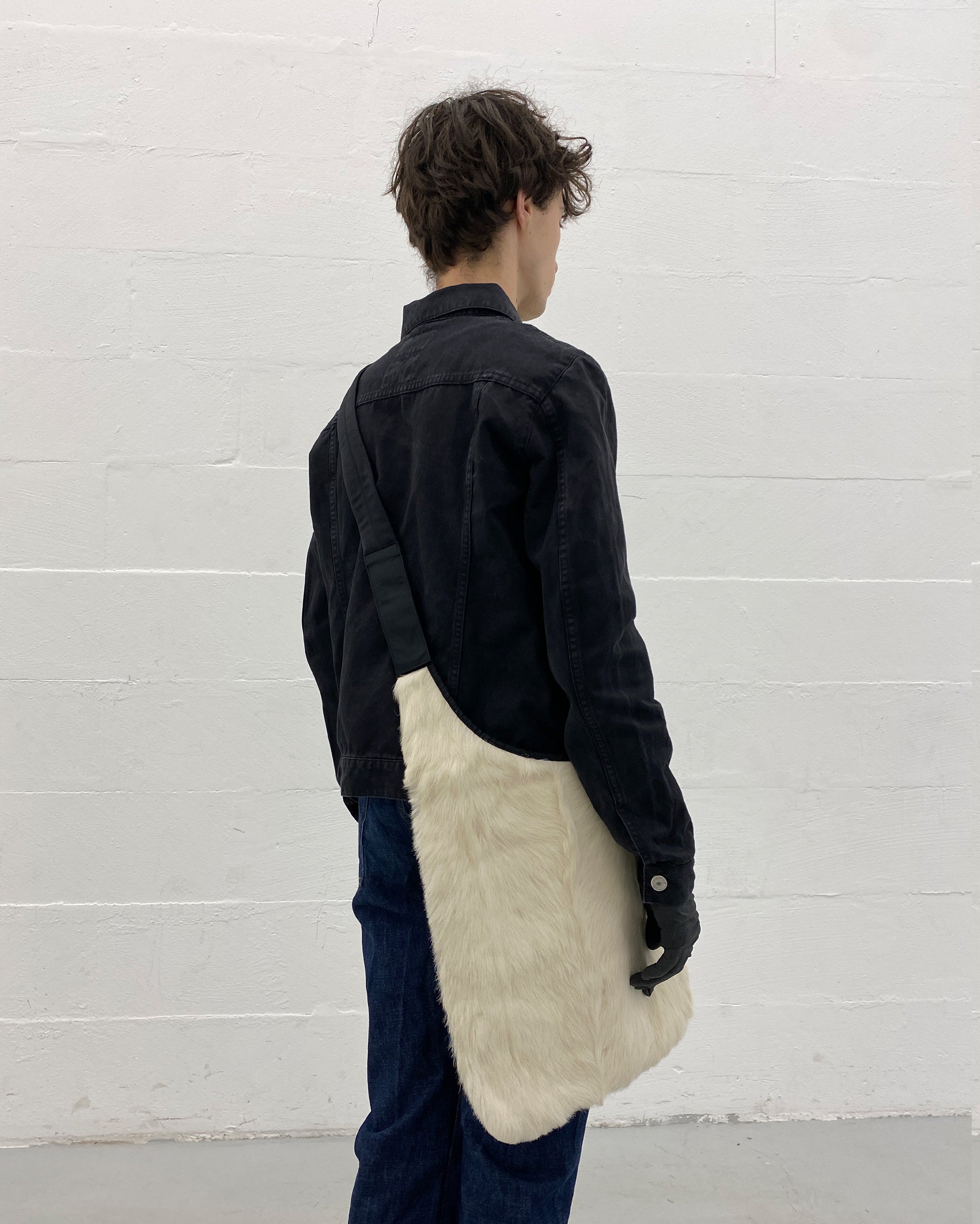 Prada AW1999 Goat Fur Shoulder Bag White – knudpeters