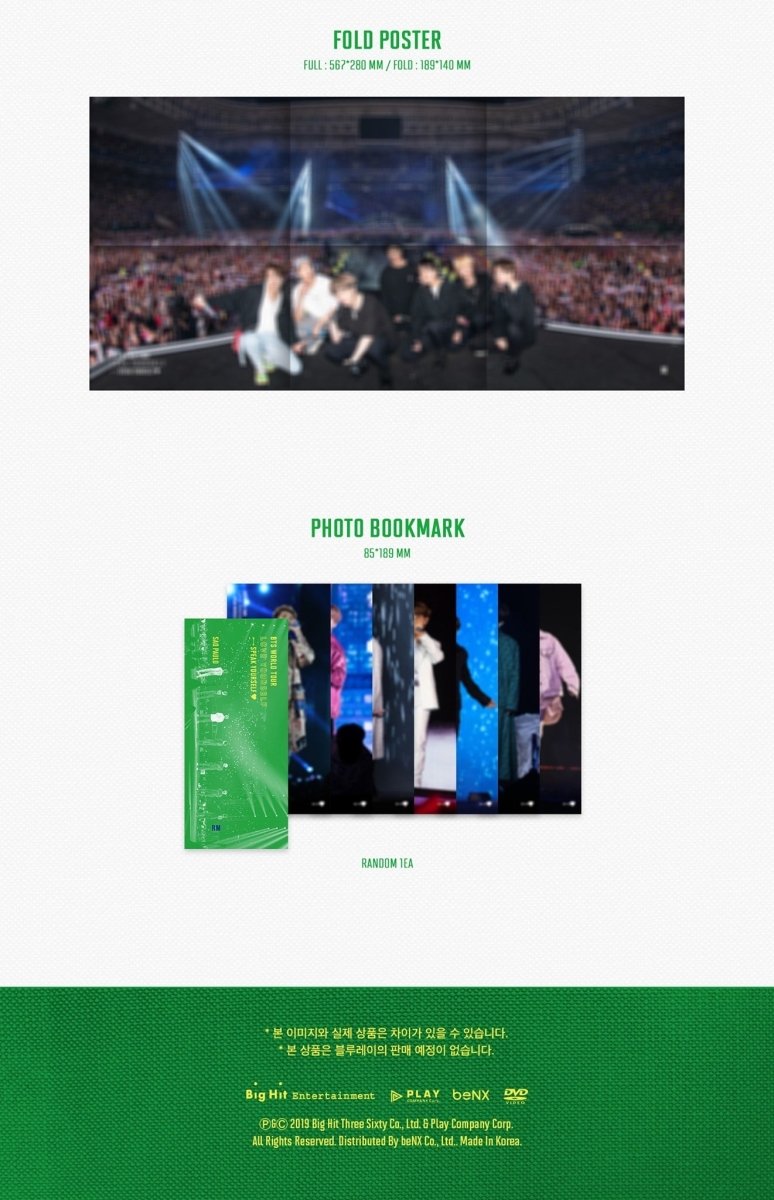 BTS World Tour SPEAK YOURSELF in SAO PAULO DVD (Free Shipping) – K