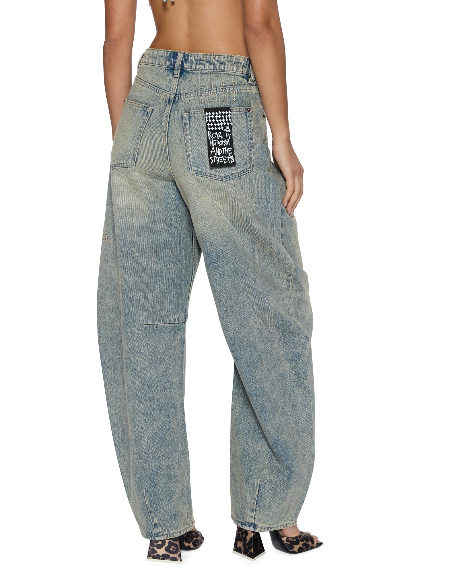 Womens Barrel Jean Folk Barrel Leg Denim Jeans | Ksubi ++