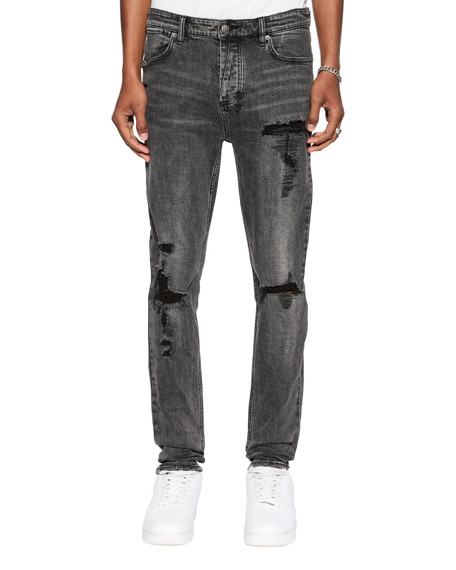 Van Winkle Angst Trashed | Black Stonewash Jeans | Ksubi ++