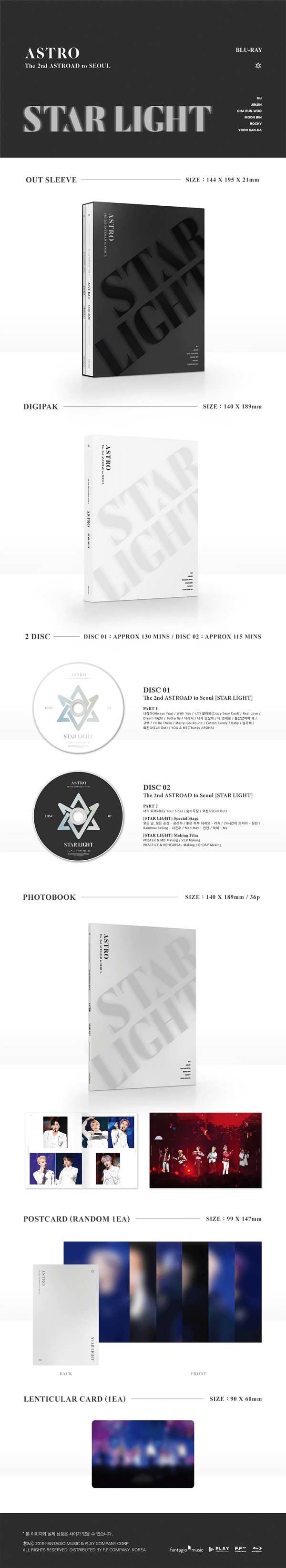 ASTRO THE 2ND ASTROAD TO SEOUL STAR LIGHT BLURAY - Kpop USA