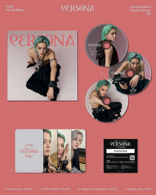 YUTA - PERSONA [1st JP Album - Limited Edition Venom Ver.] - K PLACE