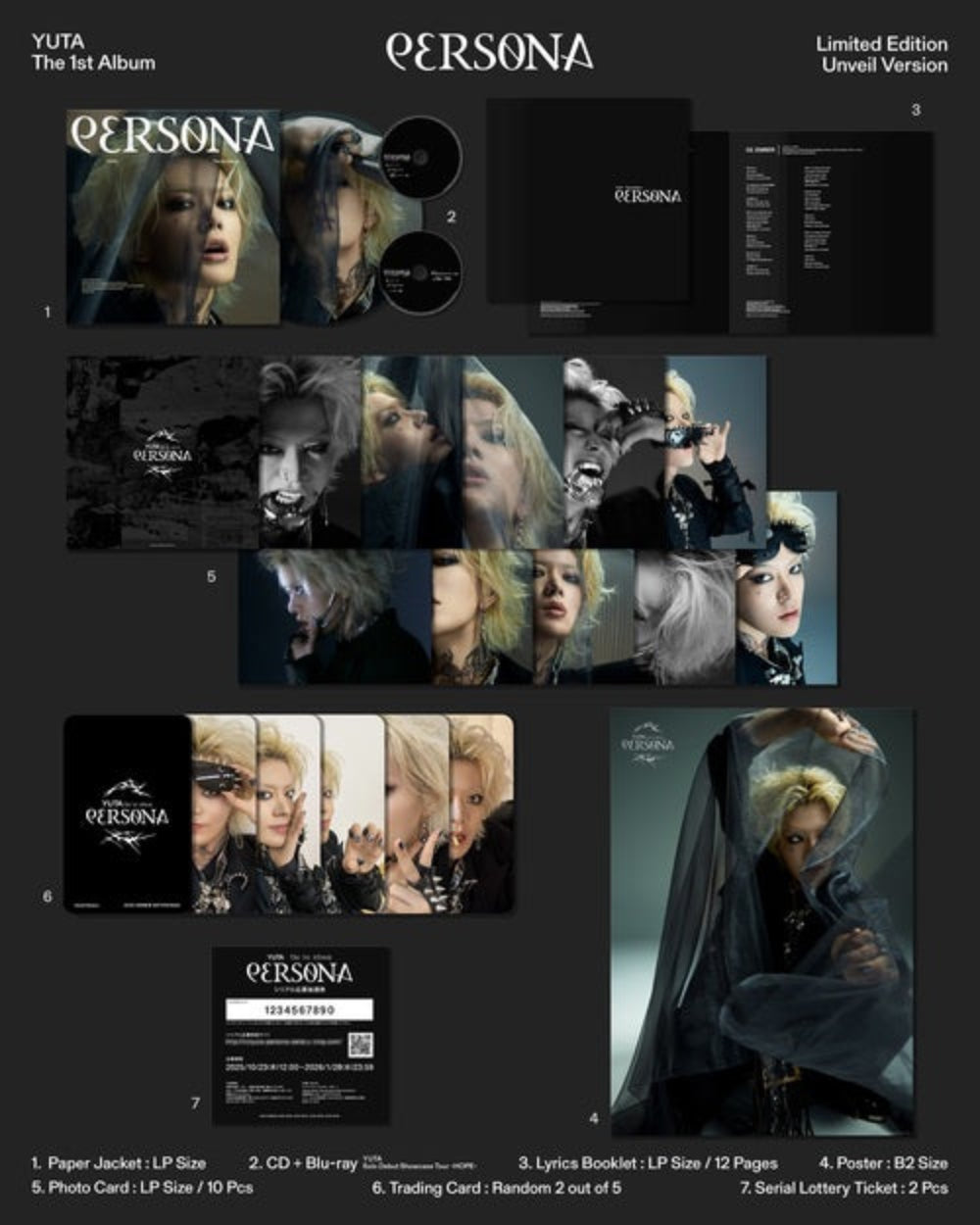 YUTA - PERSONA [1st JP Album - Limited Edition Unveil Ver.] - K PLACE