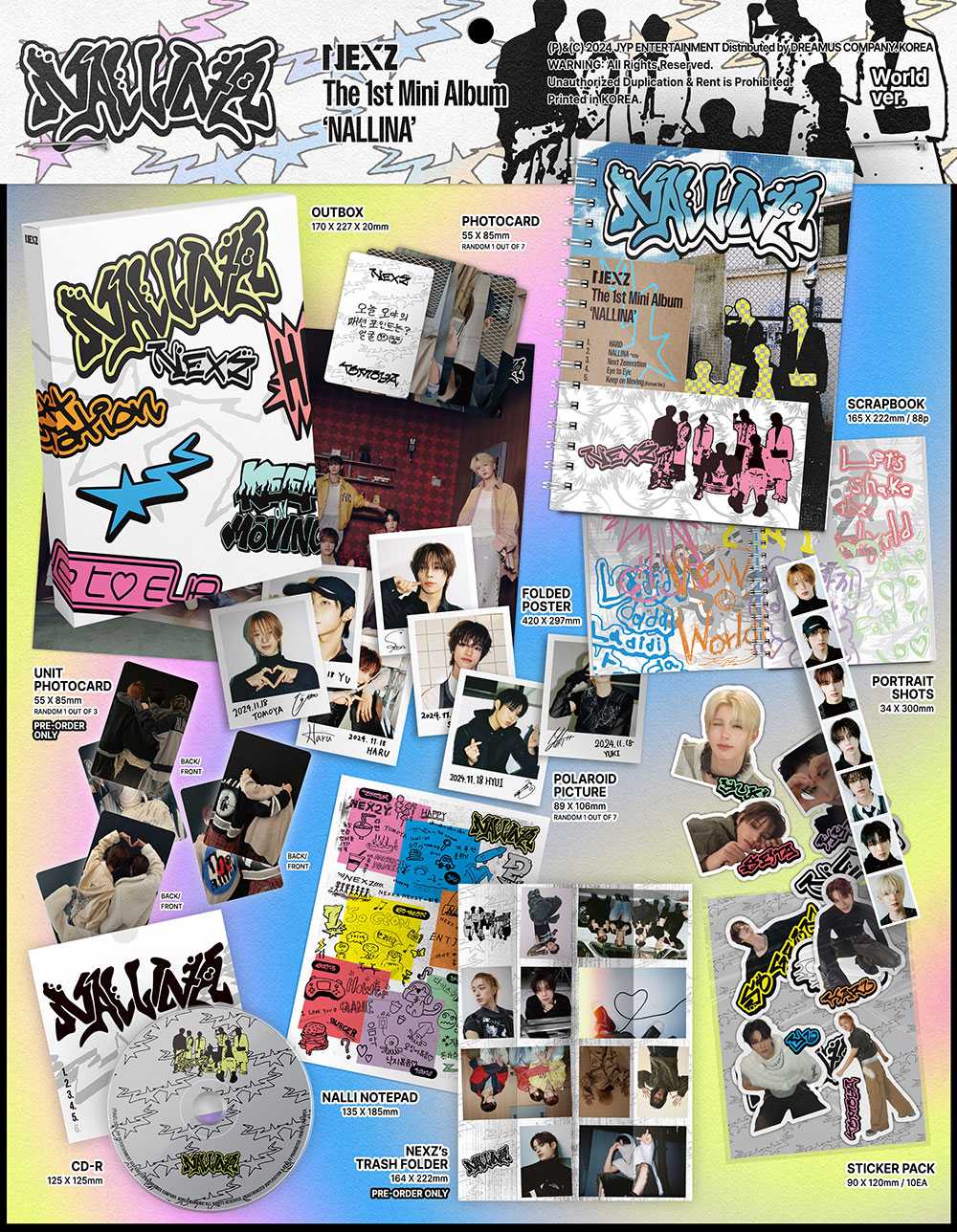 NEXZ - NALLINA [1st Mini Album - Limited World Ver.] - K PLACE