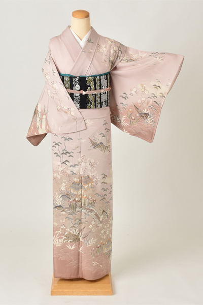 絽訪問着[茶屋辻文様]｜着物レンタルあき (来店着付け無料・全国配送無料)