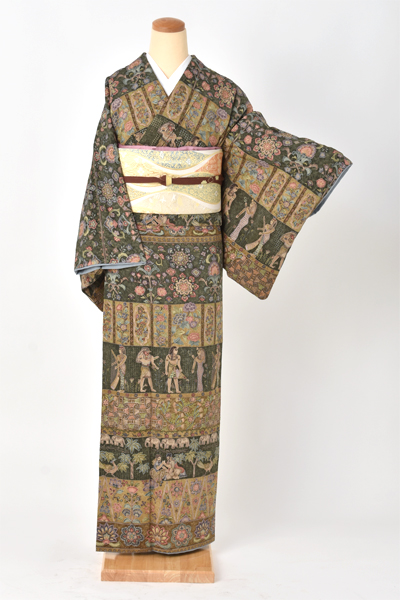 訪問着[総スワトウ刺繍]｜着物レンタルあき (来店着付け無料・全国配送