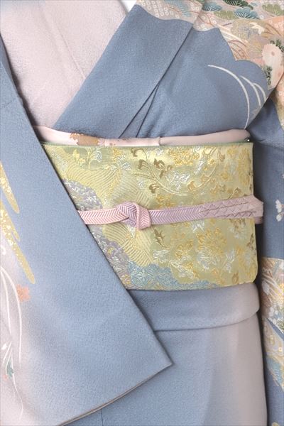 訪問着［新橋色の地紙模様］｜着物レンタルあき (来店着付け無料・全国