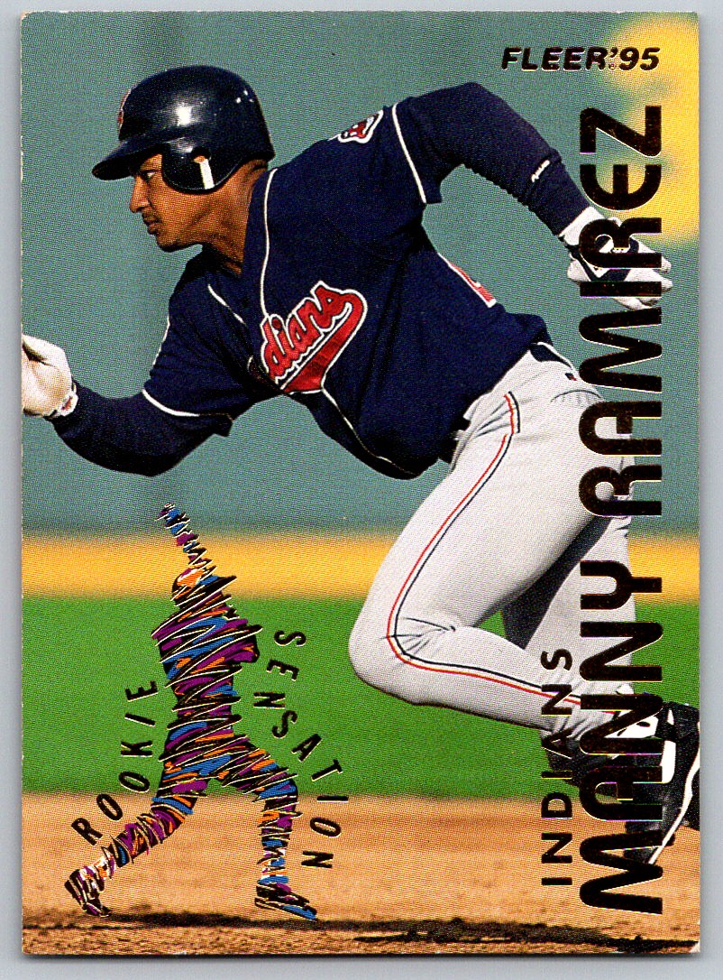 1995 Fleer Rookie Sensation Manny Ramirez #14 on Kronozio