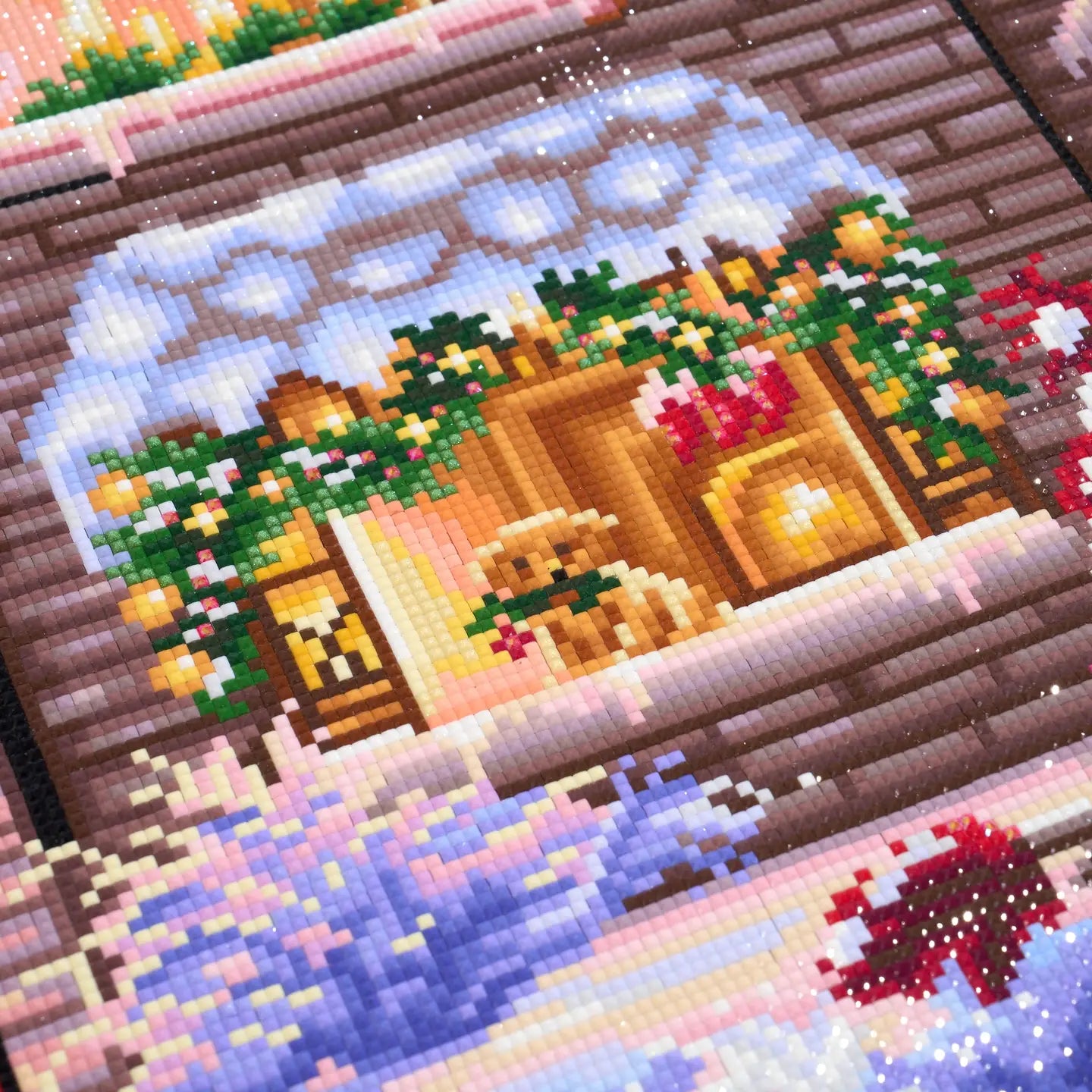 Diamond Art Club SQUARES Santa's Sleigh Ride