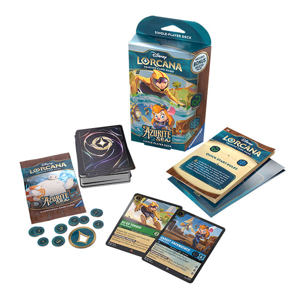 Disney Lorcana: Azurite Sea Starter Deck – Kraken Dice