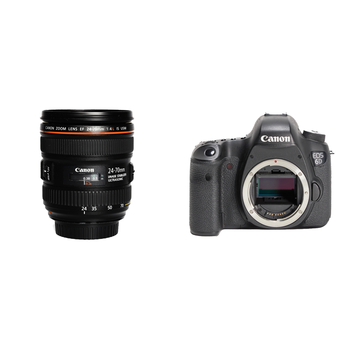 レンタル - Canon フルサイズ一眼レフ＆ 標準ズームセット EOS 6D +