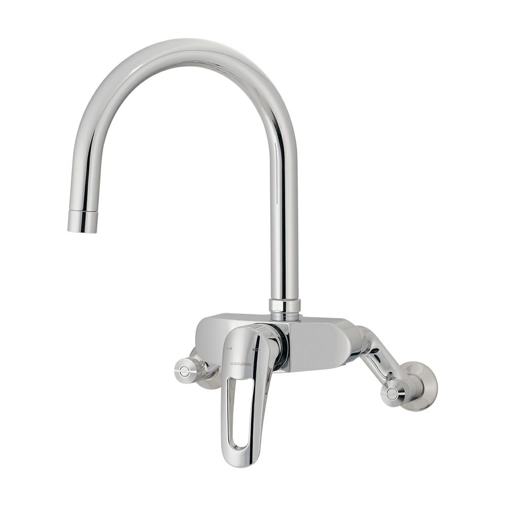 カクダイ 192-029 壁付 シングルレバー混合栓 キッチン 洗面所｜建材