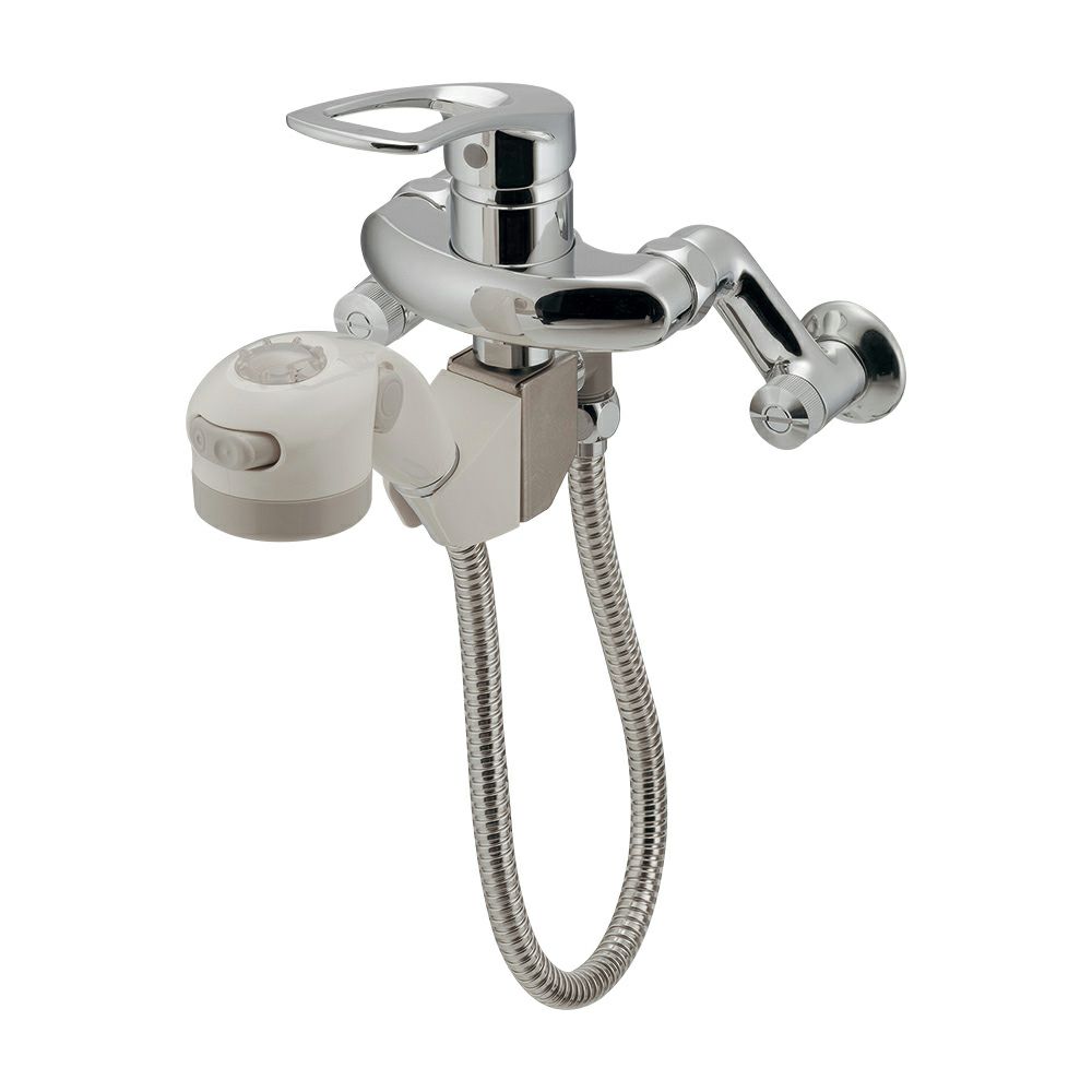 カクダイ 192-029 壁付 シングルレバー混合栓 キッチン 洗面所｜建材