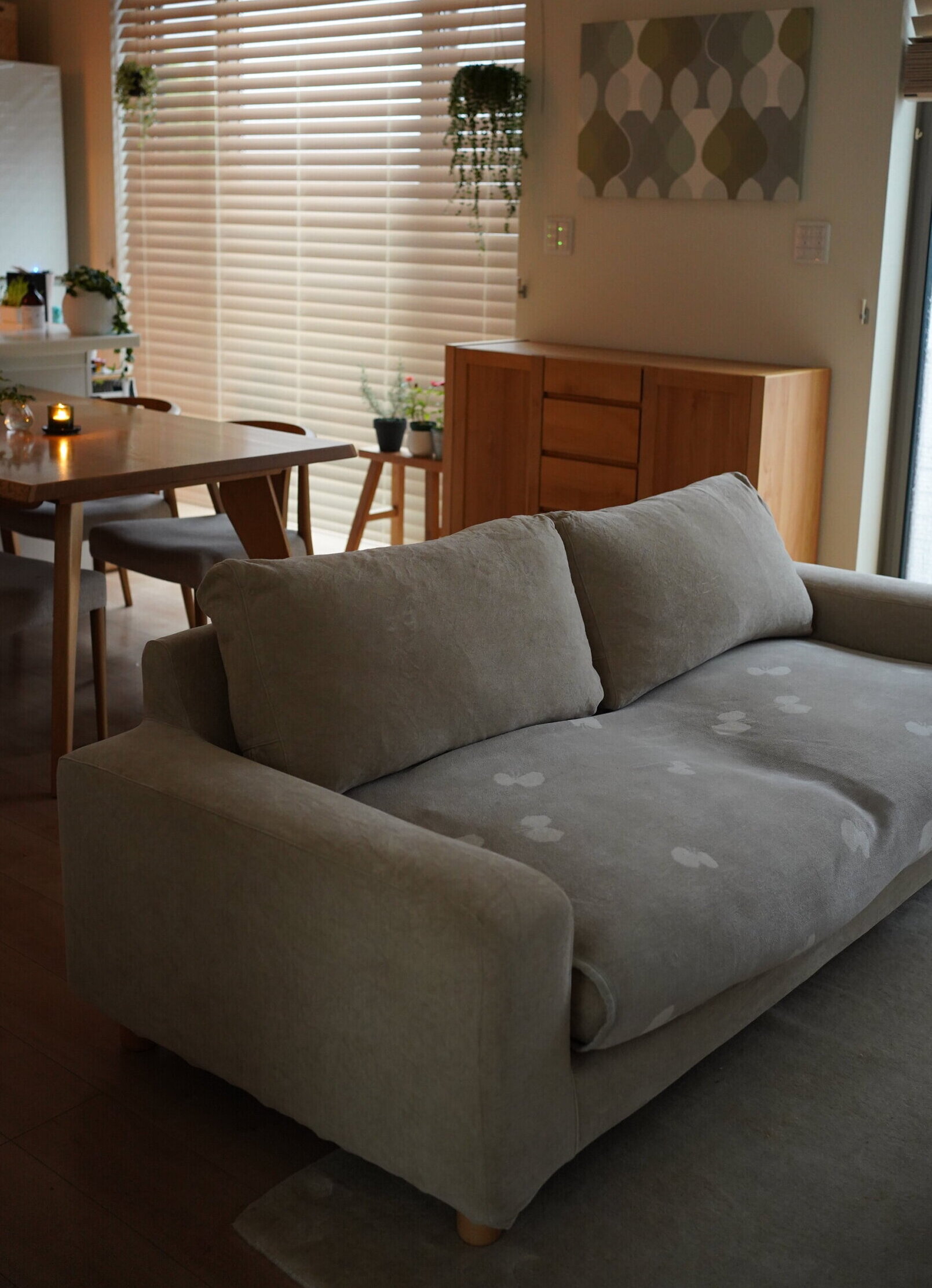 ミナペルホネンブランケット】リビングソファ の衣替え♪ - kukkakakku.