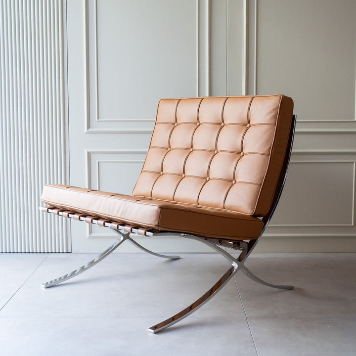 Barcelona Chair 1Seat Brown / バルセロナチェア シングル ブラウン