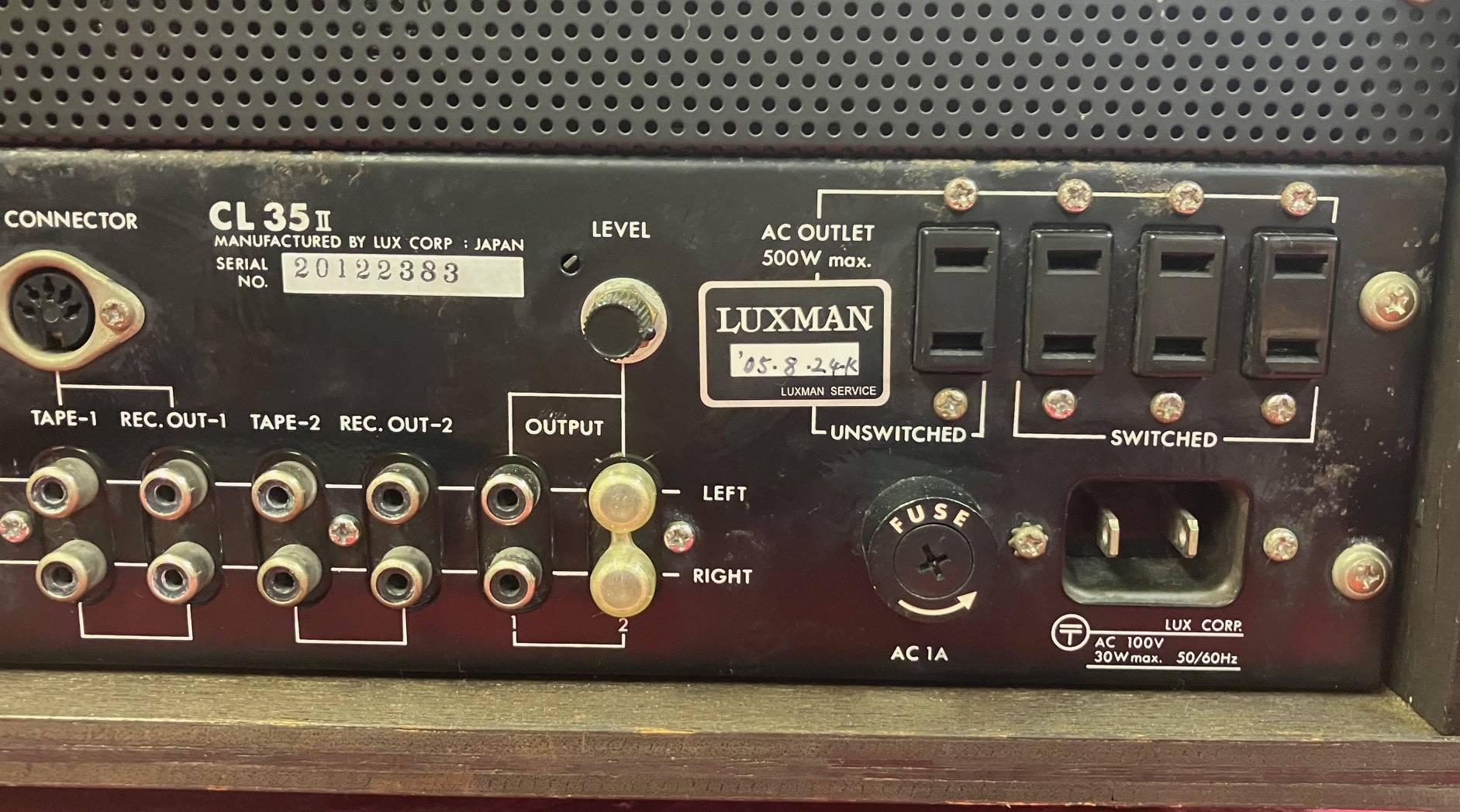 LUXMAN 管球プリアンプ CL-35Ⅱ（昇圧トランス付き） 販売価格 298,000