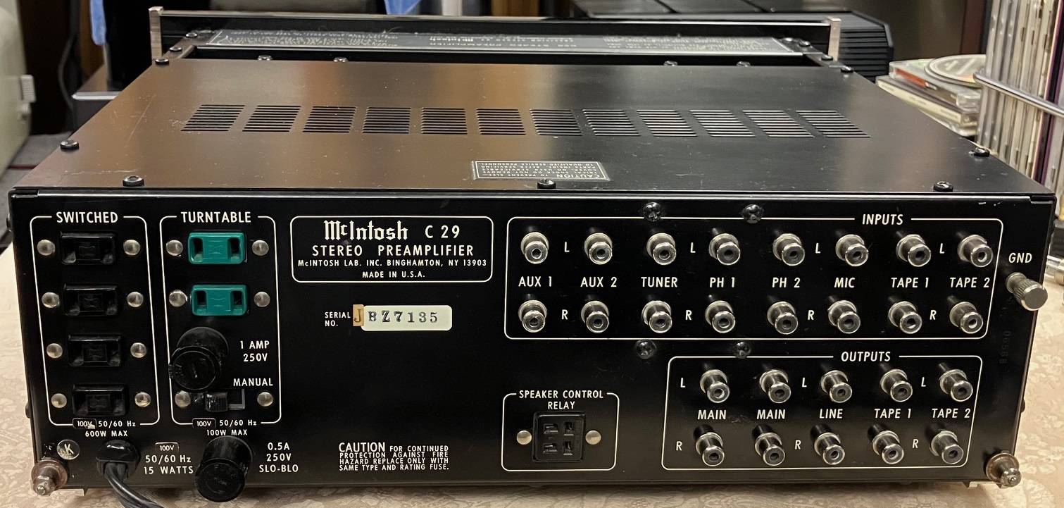 McIntosh C29 販売価格 188,000円（税込） | Audio Pro Shop Kusakabe