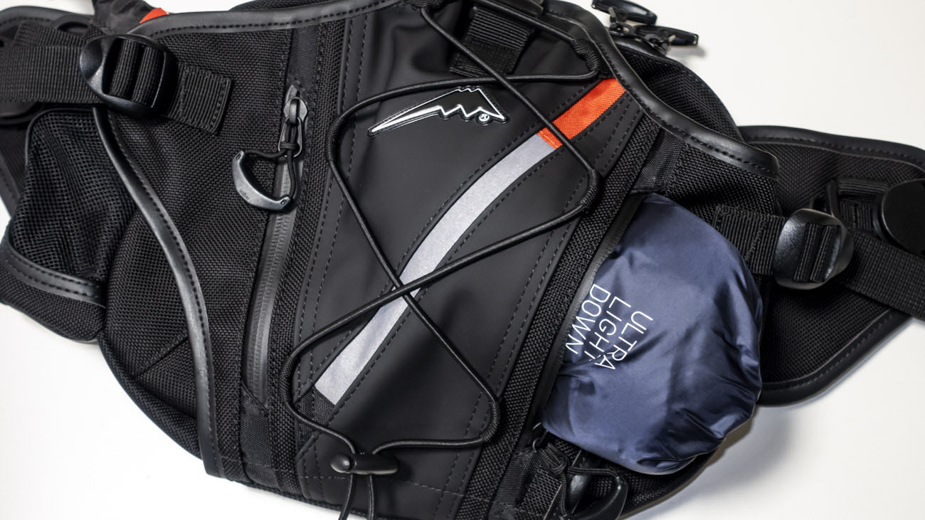 クシタニK-3586ヒップバッグ。拡張性もあり気軽に出かけることのできる