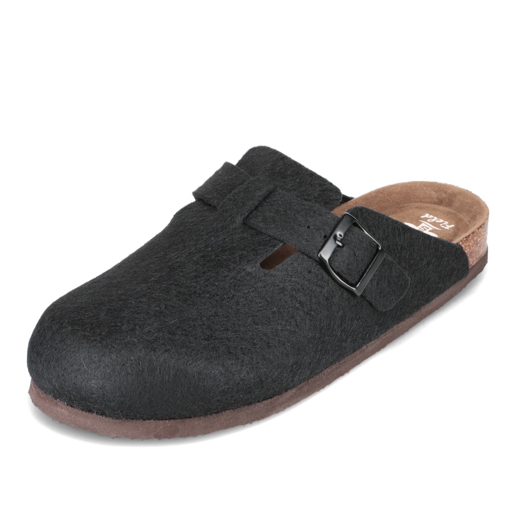 Woods ウッズ フェルトクロッグサンダル ブラック メンズ | 靴